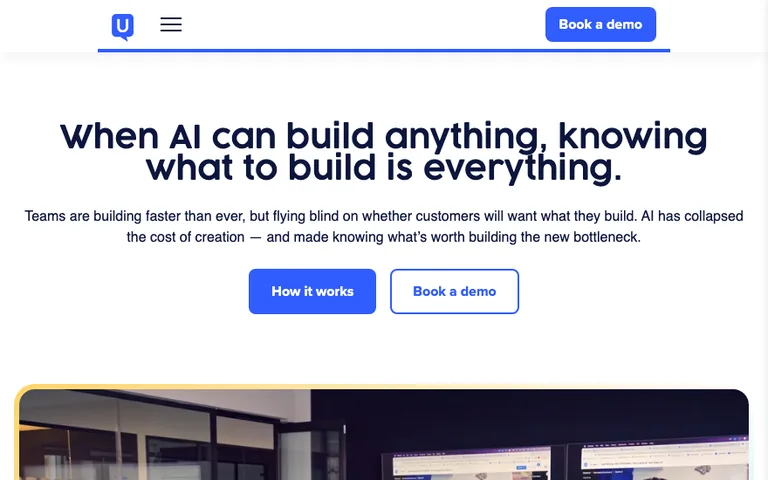 UserTesting official website homepage screenshot